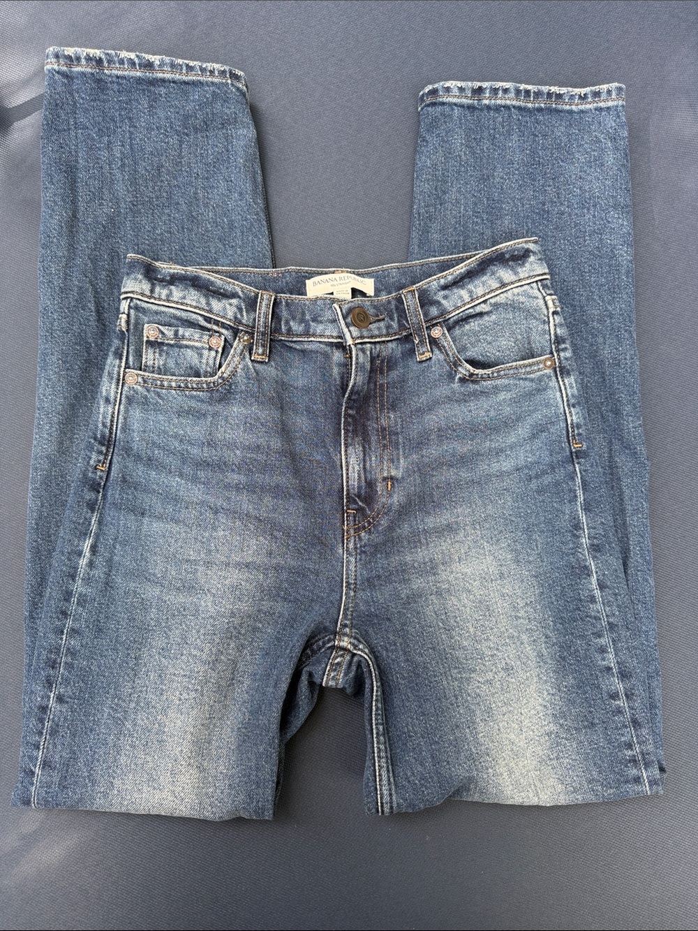 Banana Republic Washed Blue Straight Jeans